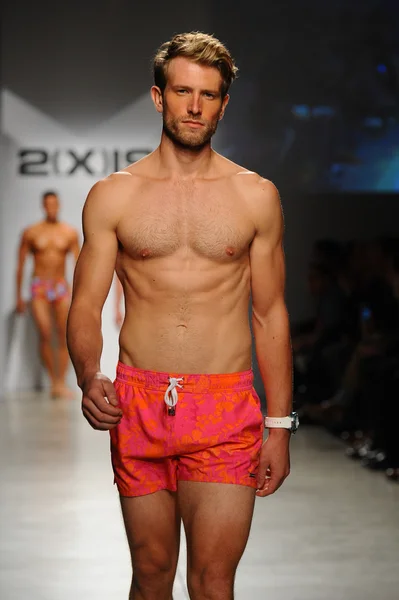 2 (X) IST Men 's Spring Summer 2015 Runway Show — стоковое фото