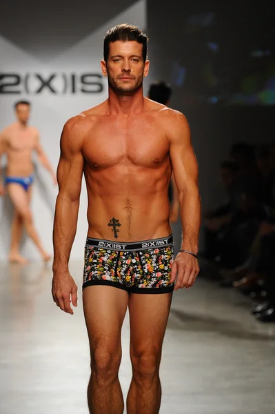 2 (X) IST Masculina Primavera Verão 2015 Runway Show — Fotografia de Stock