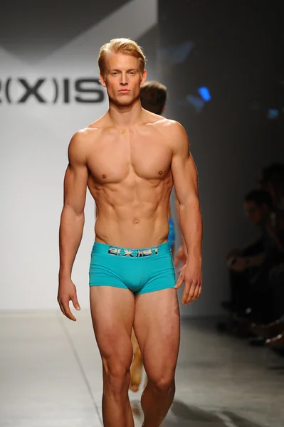 2 (X) IST Men 's Spring Summer 2015 Runway Show — стоковое фото