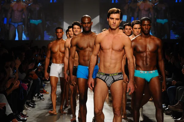 2 (X) IST Men 's Spring Summer 2015 Runway Show — стоковое фото