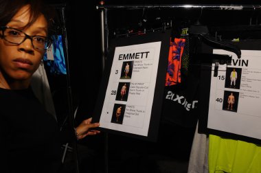 Sahne arkasında 2 (X) IST bahar yaz 2015 pist Show sırasında