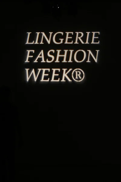 LFWNY logo at Finale Runway Show during Lingerie Fashion week — Stock Photo, Image