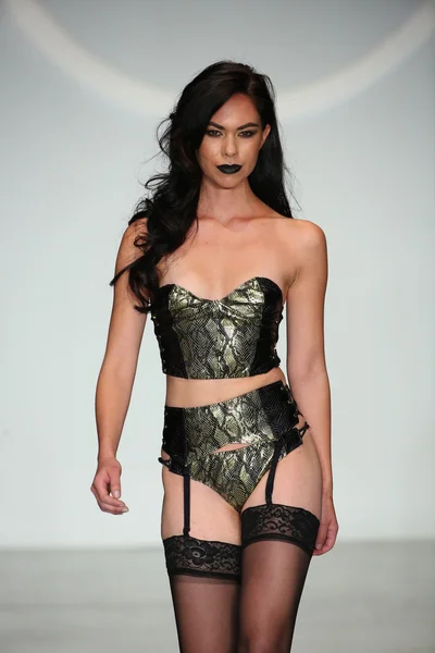 Finale Runway Show during Lingerie Fashion — Stock Photo, Image