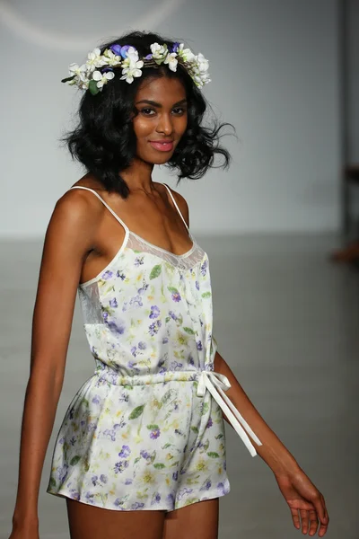 Finale Runway Show during Lingerie Fashion — Stock Photo, Image