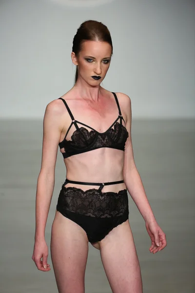 Finale Runway Show during Lingerie Fashion — Stock Photo, Image