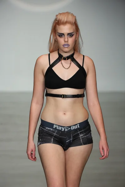 Finale Runway Show during Lingerie Fashion — Stock Photo, Image