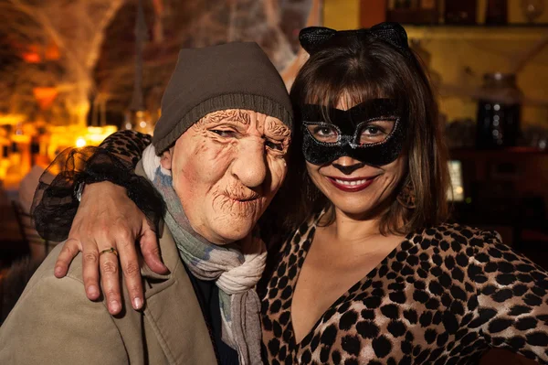 Die Modeparty während des Halloween-Events — Stockfoto