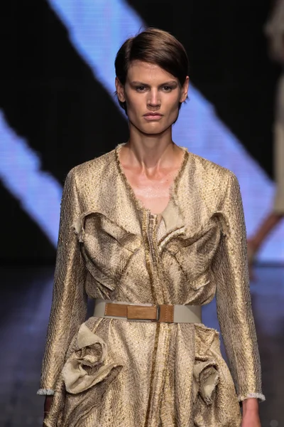 Saskia de Brauw walk the runway at Donna Karan New York — Stock Photo, Image