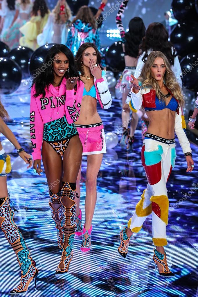 LONDON, ENGLAND - DECEMBER 02: Models during 2014 VS Fashion Show finale on December 2, 2014 in London, England
