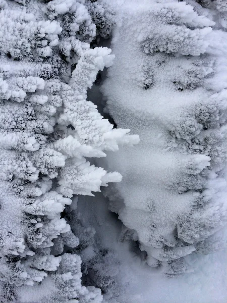 Dağlarda karlı yamaç — Stok fotoğraf