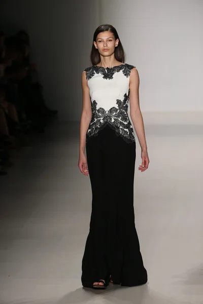 Tadashi Shoji show during Mercedes-Benz Fashion Week Fall