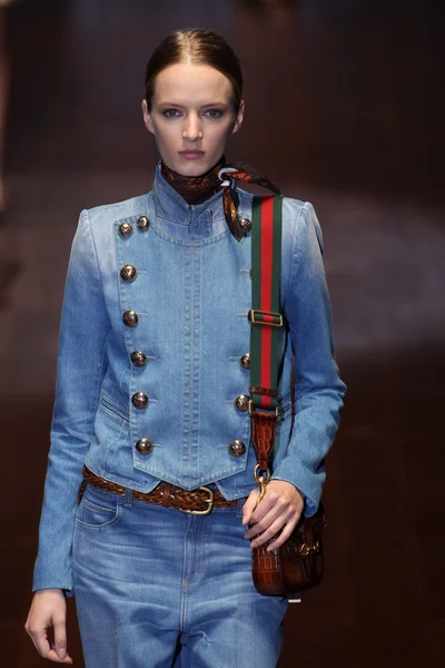 Gucci show as a part of Milan Fashion Week — Stock Photo, Image