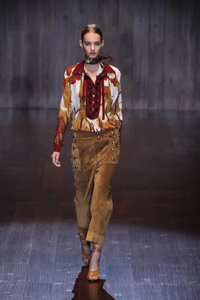 Gucci show as a part of Milan Fashion Week — Stock Photo, Image