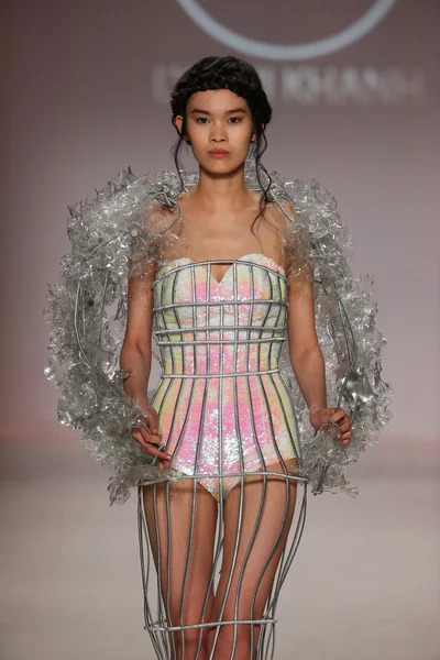 Ly Qui Khanh w życie Nowy Jork pokaz mody — Zdjęcie stockowe