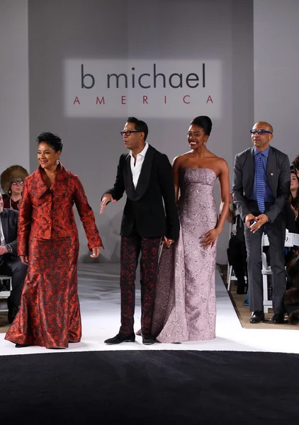 Phylicia Rashad, diseñadora B Michael y Condola Rashad —  Fotos de Stock