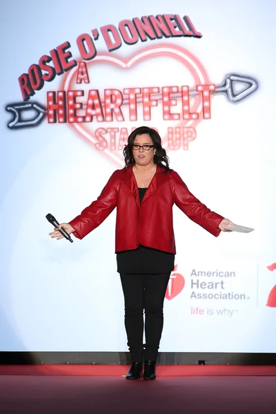 Rosie O'Donnell speaks onstage on the runway — 스톡 사진