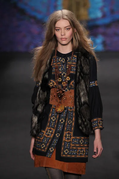 Anna Sui desfile de moda — Foto de Stock