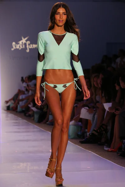 Luli Fama during MBFW Swim — Stock Photo, Image