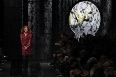 Diane Von Furstenberg fashion show clipart