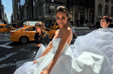 Kalyn Hemphill and stylists at the Irina Shabayeva 2016 Bridal collection