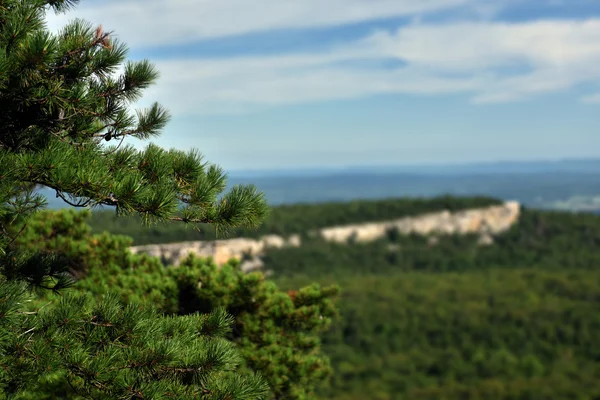 徒步旅行在 Minnewaska 国家公园保护区 — 图库照片