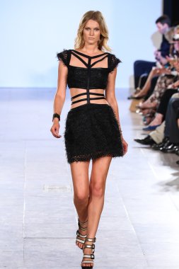 Toni Garrn walks Carmen Steffens runway
