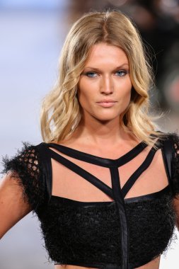 Toni Garrn walks Carmen Steffens runway