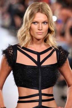 Toni Garrn walks Carmen Steffens runway