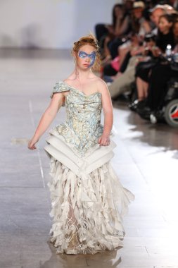 Madeline Stuart walks Hendrik Vermeulen runway