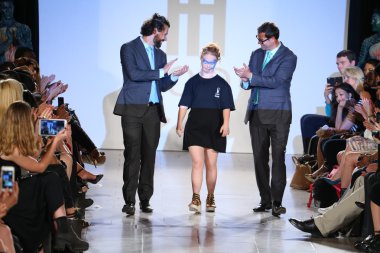 Madeline Stuart and designers