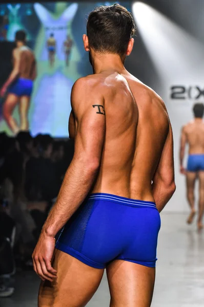 2 (X) IST Men 's Spring Summer 2016 Runway Show — стоковое фото