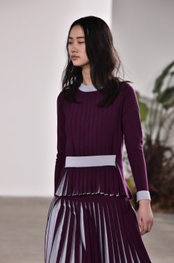 Orley gösterisi sırasında New York Moda Haftası