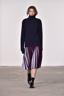 Orley gösterisi sırasında New York Moda Haftası