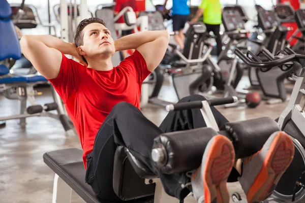 Man focused on his workout — Stock Photo, Image