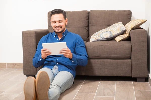 Man  watching some videos — Stock Photo, Image