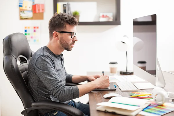 Diseño gráfico de trabajo — Foto de Stock