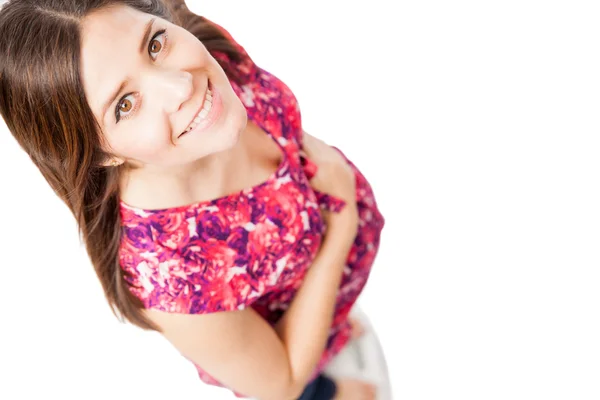 Woman stading on a scale — Stock Photo, Image