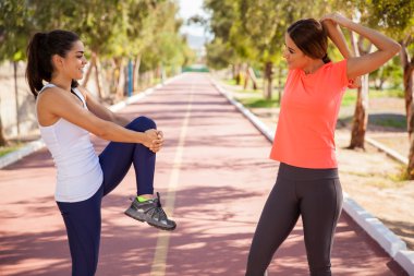 Isınma ve germe kadın