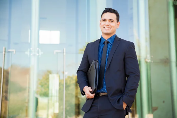 Young lawyer in suit — Stock Photo, Image