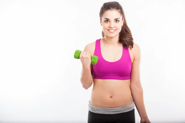 Vrouw aan het trainen — Stockfoto