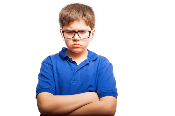 Boy with arms crossed l — Stock Photo, Image