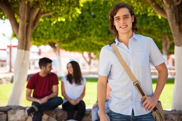 Man standing in the foreground — Stock Photo, Image