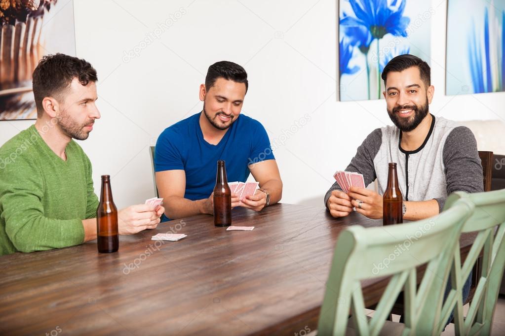 Men  playing cards