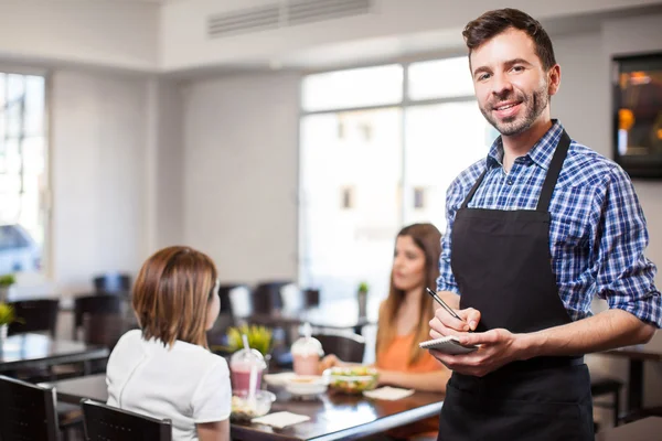 Man working as a waiter — Stock Photo, Image