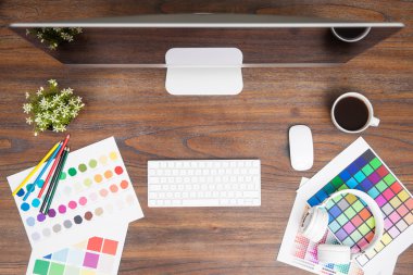 graphic designer office