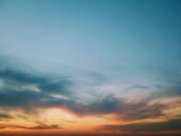 Nydelig Himmel Ved Solnedgang Naturbakgrunn – stockfoto