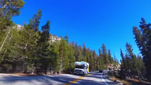 Bella Natura Panoramica Quando Viaggia Attraverso Yosemite Park California Stati — Video Stock