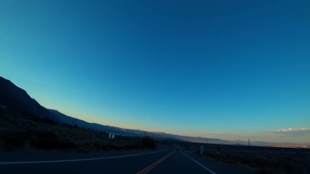 Route Panoramique Dans Soirée Californie — Video