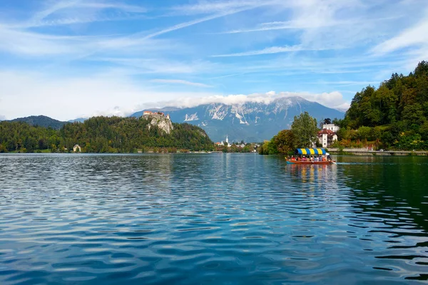 Krásný Malebný Výhled Jezero Bled Slovinsku — Stock fotografie