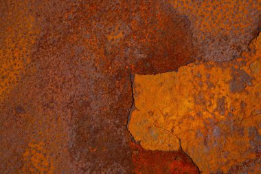 İş için paslı metal dokunun görüntüsü. Arkaplan